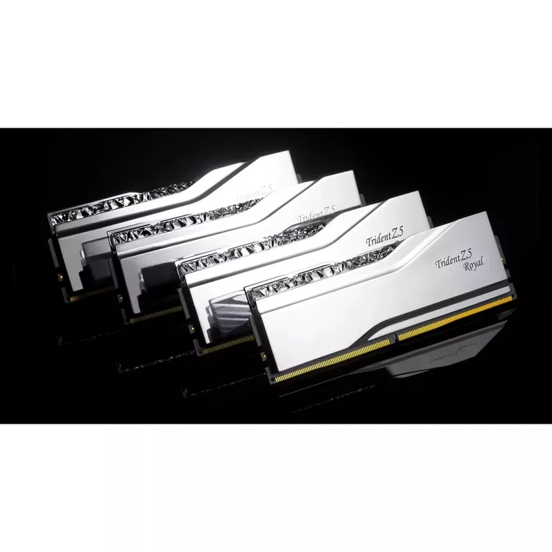 DIMM 48 GB DDR5-7200 (2x 24 GB) Dual-Kit, Memory Silver, F5-7200J3646F24GX2-TR5S, Trident Z5 Royal, INTEL XMP