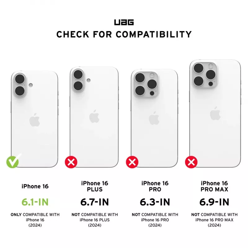 Urban Armor Gear Civilian mobile phone case 15.5 cm (6.1) Cover Black