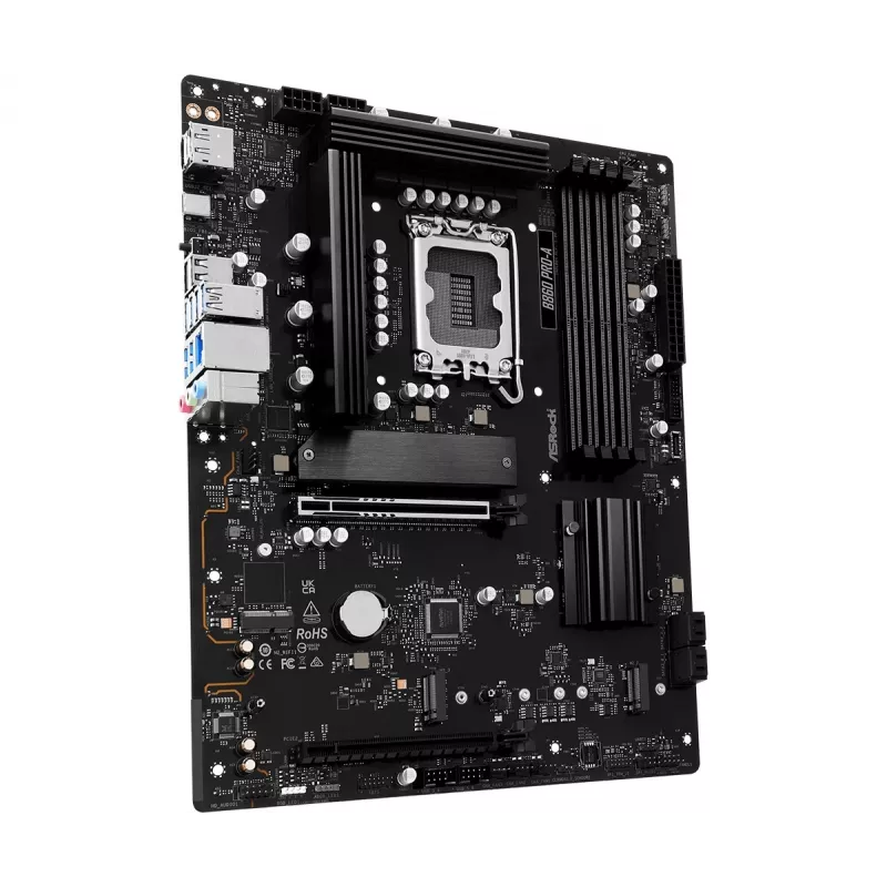 Motherboard ASRock B860 Pro-A — Intel B860 ATX, LGA 1851, DDR5, 4x DIMM, 256GB, 2.5Gb LAN, 1x M.2, 4x SATA III