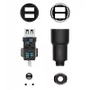 Roidmi 3S Car Charger with FM Transmitter, Bluetooth, Black Color