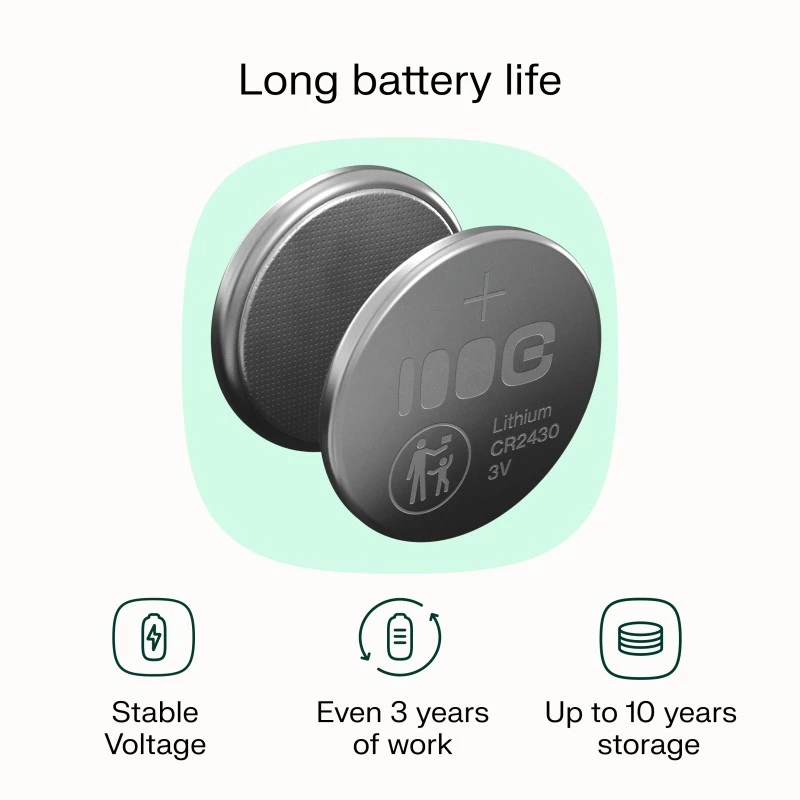 Coin Cell Battery Green Cell CR2430 3V — 5-pack