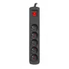 Surge Protector NATEC NSP-1713 Black 5 AC Outlets 1.5 m