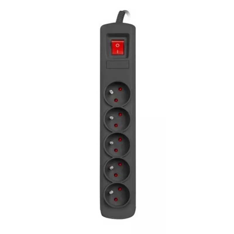 Surge Protector NATEC NSP-1713 Black 5 AC Outlets 1.5 m