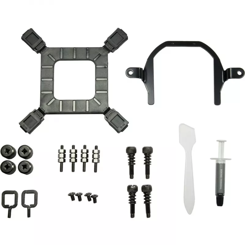 All-in-one liquid cooler Inter-Tech LC-120 RGB 12 cm Black