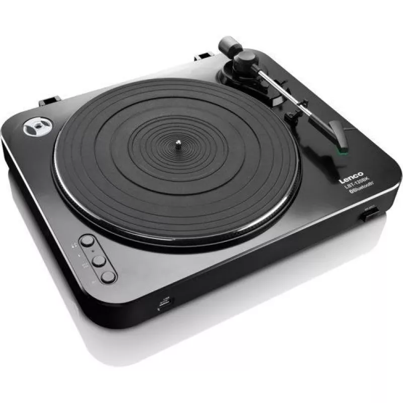 Belt-drive audio turntable Lenco LBT-120BK Black Semi Automatic