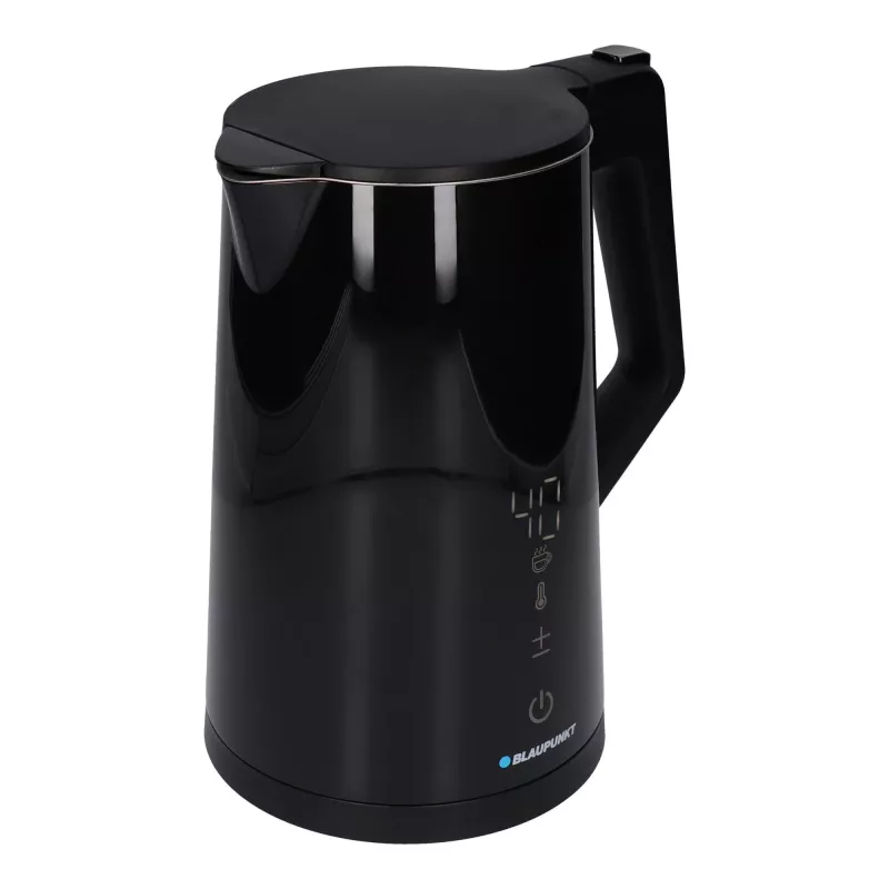 Electric kettle BLAUPUNKT EKD601, 1.7 L, 2200 W, adjustable 40–100 °C, black, stainless steel