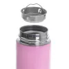 Thermal Flask Adler AD 4506P stainless steel with silicone sleeve, pink, vacuum insulated