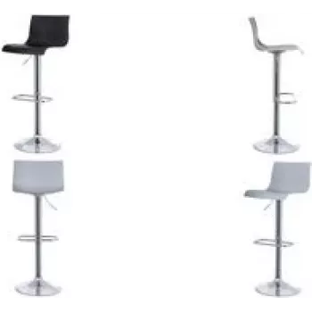 Bar stool Paperflow Sacramento THSACRA.35.01 — black finish, counter-height seating