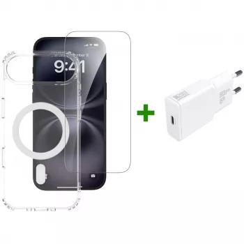 4smarts mobile phone case Border Transparent White for iPhone 17 Air