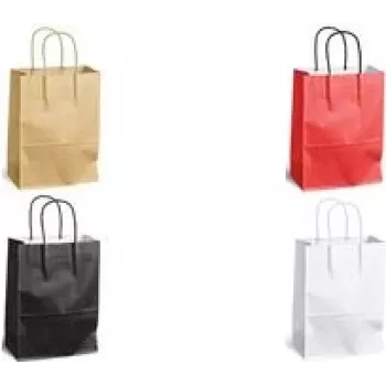 Paper carrier bag MAILmedia 30108512 — 8.7 L, white, Size B 240×110×330 mm