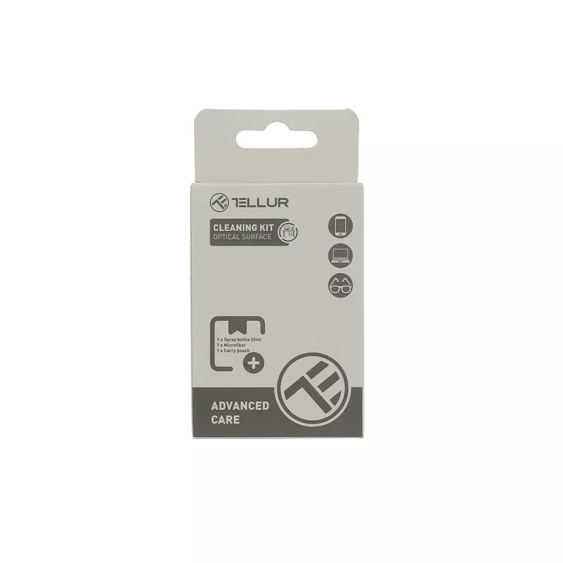 Optical Surface Cleaning Kit Tellur TLL491311 with Microfiber Cloth and Brush