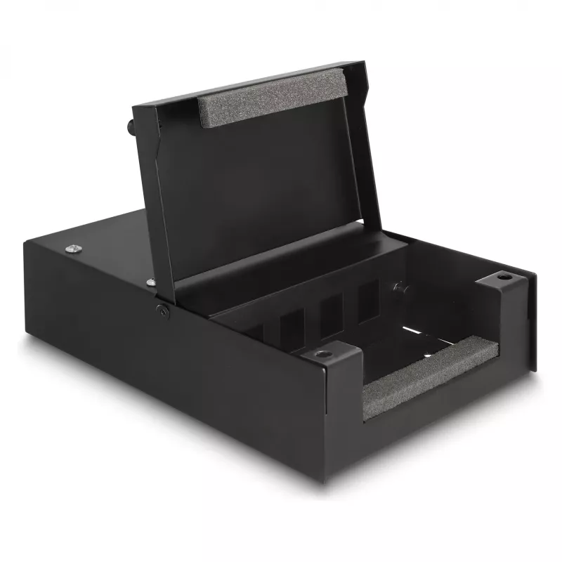 Distribution box DeLOCK 66235 4 port Metal Black