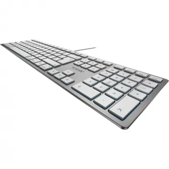 CHERRY KC 6000 SLIM FOR MAC keyboard Office USB QWERTZ German Silver