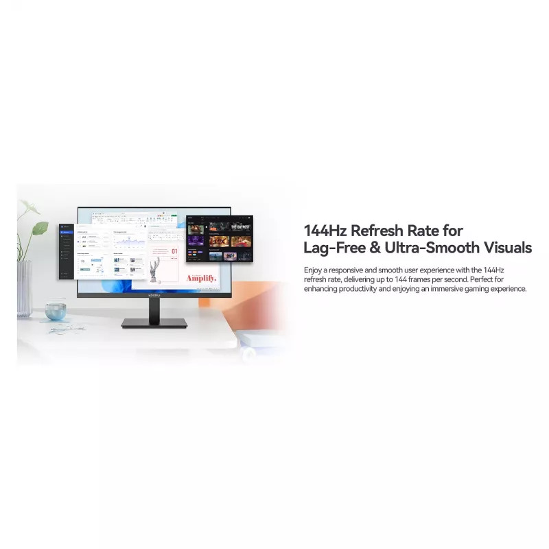 Computer monitor Koorui E2711K 27 inch (68.6 cm) Full HD 1920x1080, 5 ms, 178° viewing angles, VESA, Black