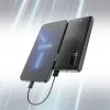 Power bank Extralink EPB-098B 10000 mAh, LiPo, 2× USB-A + 1× USB-C, black