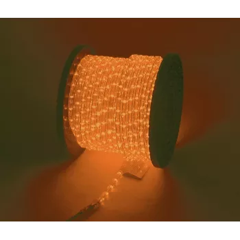 Rubber light EUROLITE RL1-230V orange 44m – flexible safety lighting cable