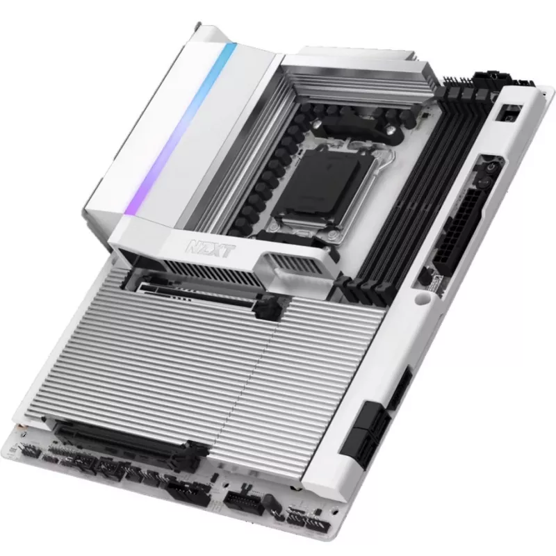 NZXT N9 X870E White AM5 DDR5 ATX Motherboard