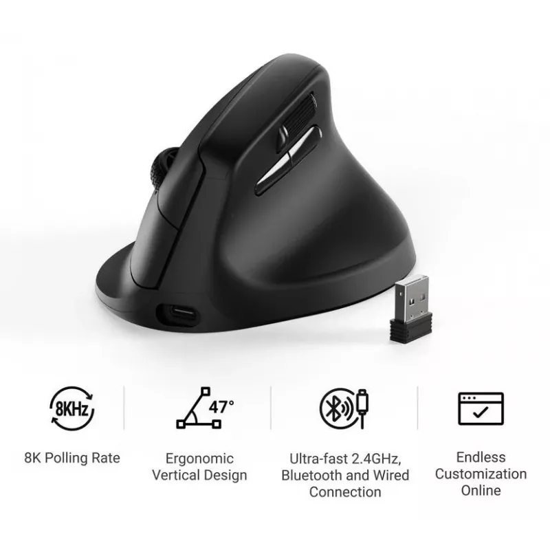 Mechanical mouse Keychron M5 8K black (M5-A23)
