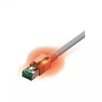 EasyLan DualBoot LED patch cable Cat.6A (ISO/IEC), S/FTP, grey, 5.0 m, with LED identification