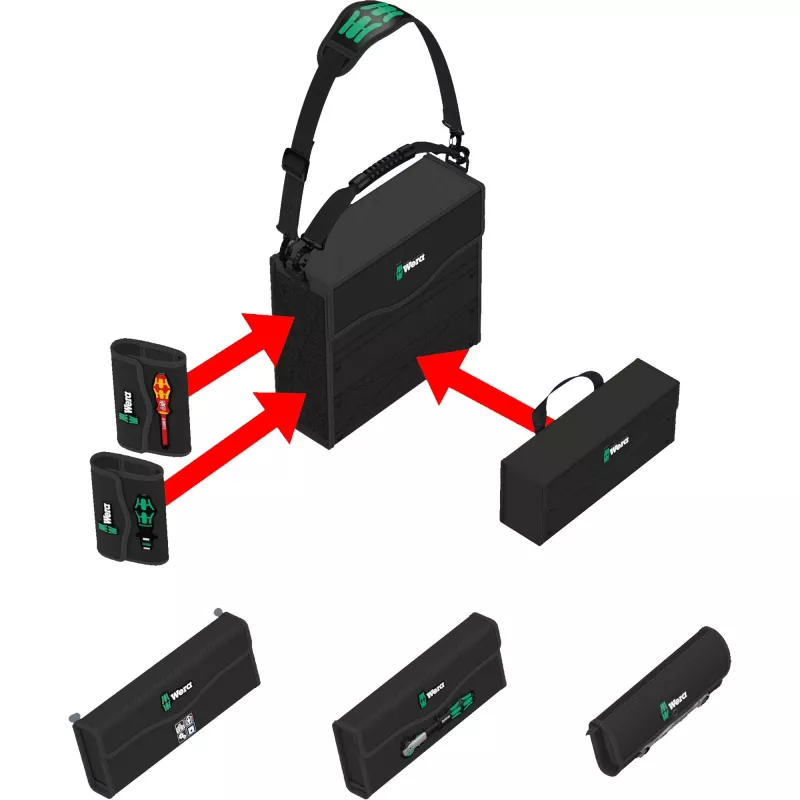 Tool Bag Wera Wera 2go 2 Black Green
