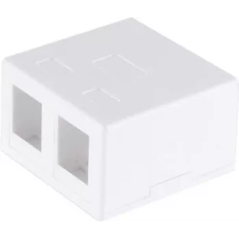 Network adapter ShiverPeaks 08-10116 — 2-port keystone connection, white