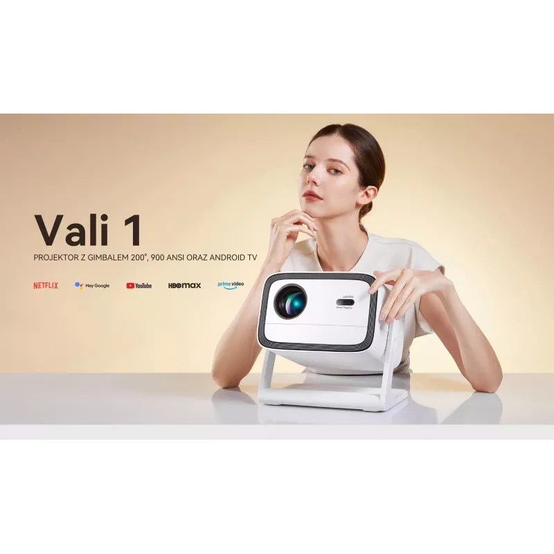 Projector WANBO Vali 1 Full HD 900 ANSI lumen portable home cinema