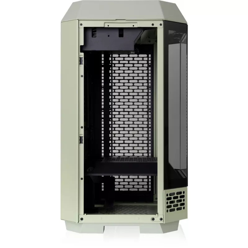 The Tower 250 , Tower-Enclosure Light Green, Tempered Glass