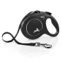 Retractable dog leash Flexi New Classic L 5 m Black – cord, for large breeds (25–45 kg), max load 50 kg
