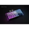 Graphics card backplate Alphacool Core for RX 9070 XT Aorus Elite — transparent chrome finish