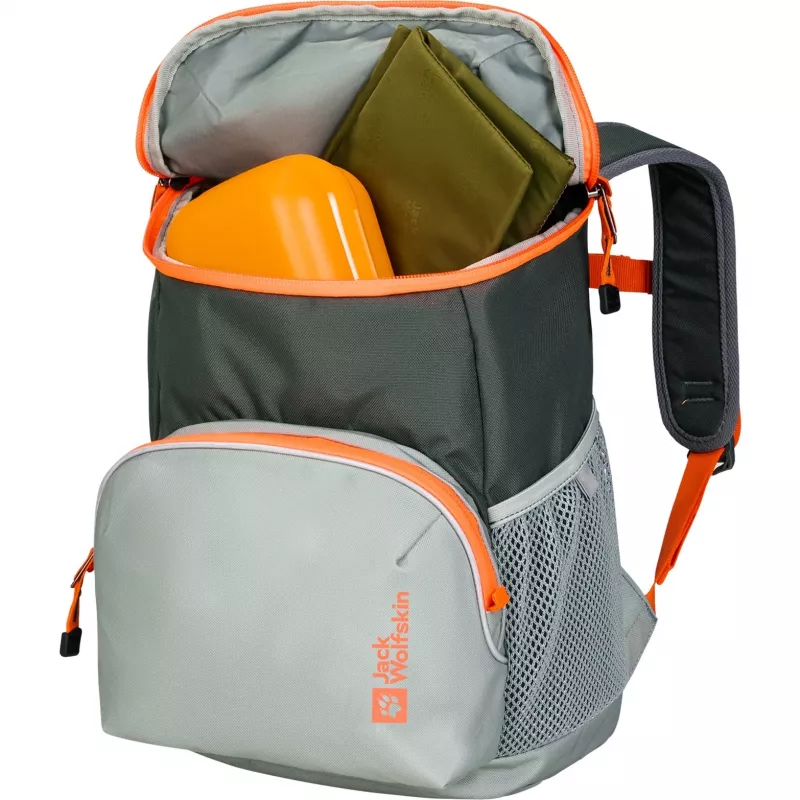Jack Wolfskin Erlebnis Pack Backpack - Green/Orange, 11 L
