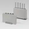 Maestro MR-1412-GREY Knife Set with Block and Cutting Board Set, Grey