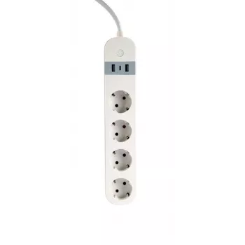 Smart power strip Gembird TSL-PS-S4U-01-W 4 AC outlets 3880 W White