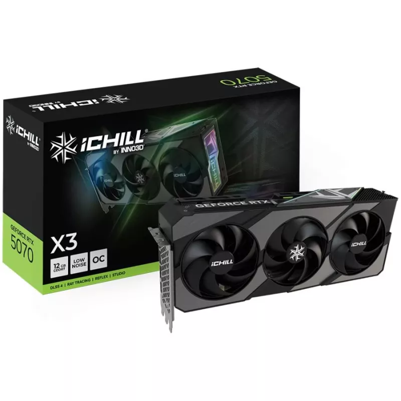 Graphics Card Inno3D GeForce RTX 5070 Ti 16 GB GDDR7, PCIe 5.0, 256-bit, 334 mm, 3xDP/1xHDMI