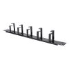Cable management panel Extralink 6001 — steel housing, black