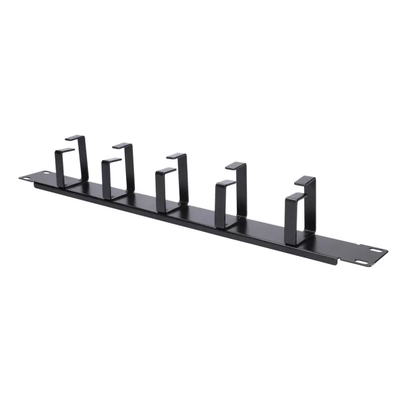 Cable management panel Extralink 6001 — steel housing, black