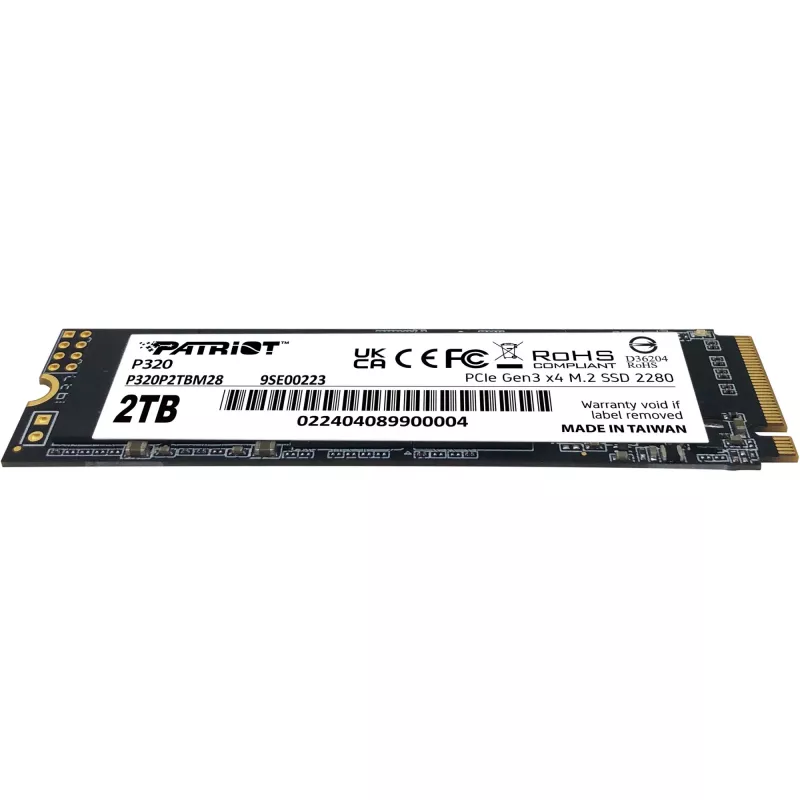 SSD Drive Patriot P320 2TB M.2 2280 PCIe 3.0 x4 NVMe