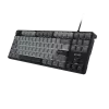 NATEC Fury Gaming Keyboard Kanabo K2 US white-backlit mechanical black-grey