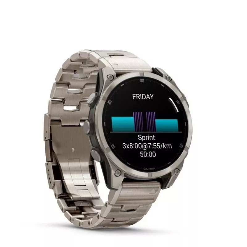 Smartwatch GARMIN Fenix 8 47 mm, 1.4 inch (3.56 cm) AMOLED 454×454, Titanium, Wi‑Fi, GPS