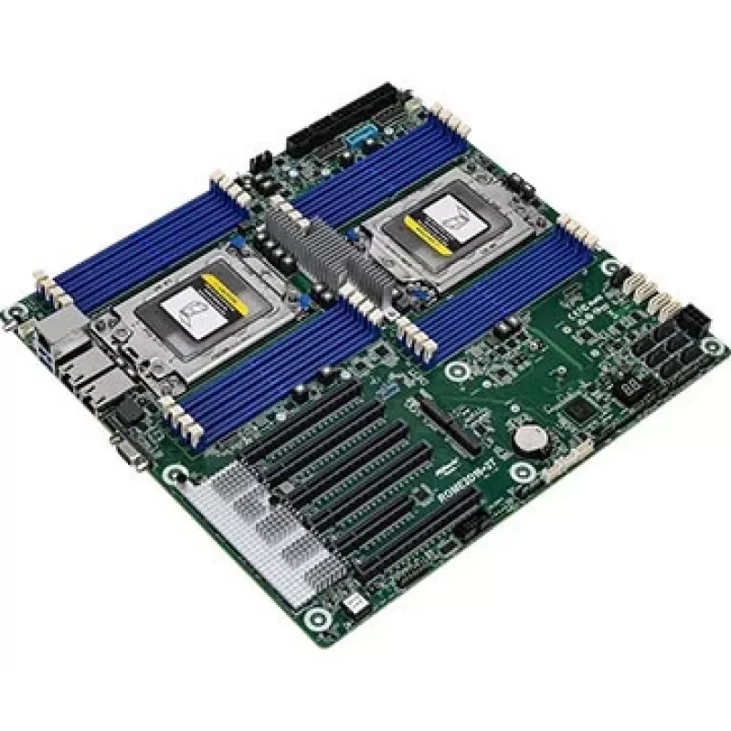 Motherboard ASRock ROME2D16-2T LGA 4094 EEB, dual-socket, 16 DIMM DDR4, 3.2 TB RDIMM, 5x PCIe x16 Gen4, 16x SATA III
