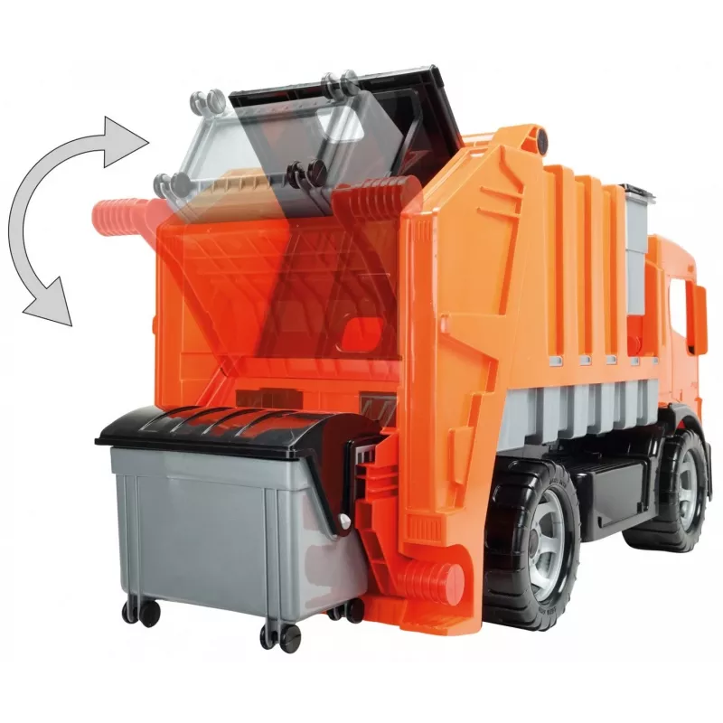 Toy garbage truck Lena 02166EC — single brown carton