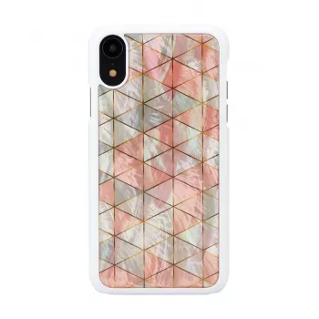 Smartphone case iKins for iPhone XR — diamond white protective cover