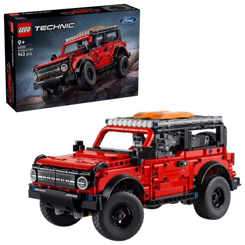 LEGO Technic construction set Ford Bronco Off-Roader 4x4 model 42213 — 943 pieces, age 9+