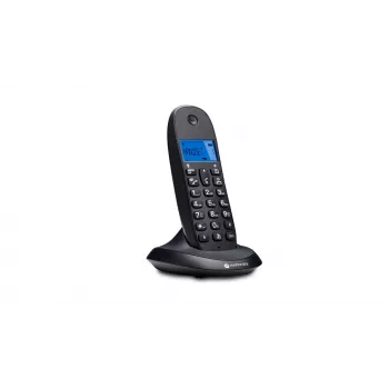 Cordless telephone Motorola C1001CB Black — DECT wireless handset with 1.6-inch display