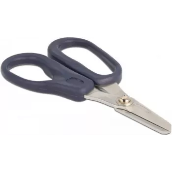 DeLOCK 90554 Office and Craft Scissors Office Scissors with Decorative Cut Blue - Silver (90554)