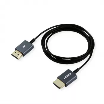 ROLINE HDMI-Coaxial Cable ultraschlank 8K60 ST/ST - Cable - Digital/Display/Video (11.04.5937)