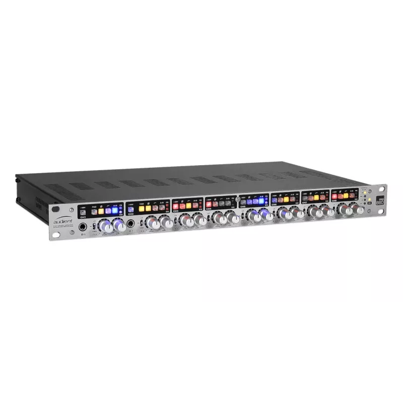 8-channel microphone preamp Audient ASP880 24-bit 96kHz, rack-mountable