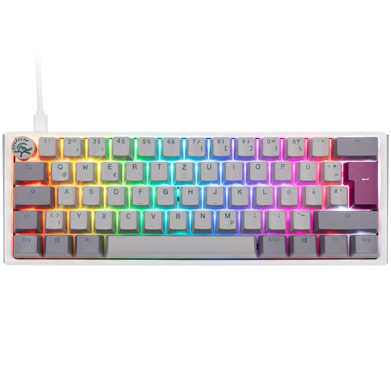 Ducky One 3 Mini Mist Grey keyboard Gaming USB German