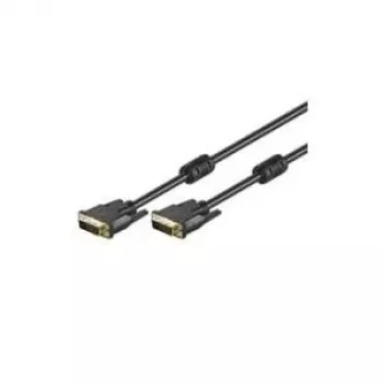 Wentronic Goobay DVI-D FullHD Cable Dual Link, Black, 5 m - DVI-D-Plug Dual-Link (24+1-Pin) > DVI-D-Plug Dual-Link (24+1-Pin) (93112)