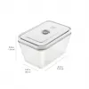 Food storage box ZWILLING FRESH & SAVE Rectangular glass/plastic set 3 pcs, 0.35/0.75/1.6 L, airtight, microwave/oven/fridge safe