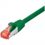 Tecline exertis Connect - Patch-Cable - RJ-45 (M) to RJ-45 (M) - 25 m - SSTP-Cable - CAT 6 - Halogen-Free - Green (71525G)